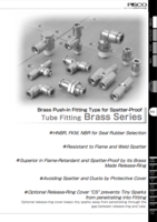 PISCO BRASS FITTING CATALOG BRASS SERIES: BRASS PUSH-IN FITTING TYPE FOR SPATTER-PROOF